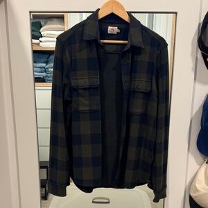 Faherty men's legend flannel plaid sweater button down shirt